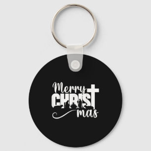Porte-clés Joyeux Christ Mas chrétien Noël Jésus-Christm