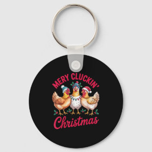 Porte-clés Joyeux Cluckin Noël Funky Chicken Holiday Farm
