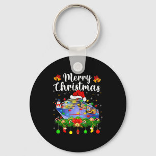 Porte-clés Joyeux Cruisemas Éclairage Xmas Père Noël Bateau d