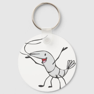 Porte-clés Joyeux dessin de crevettes