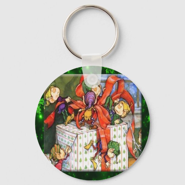 Porte-clés Joyeux elfes envelopper Porte - clé actuel (Recto)