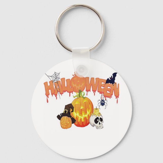 Porte-clés Joyeux Halloween (Recto)