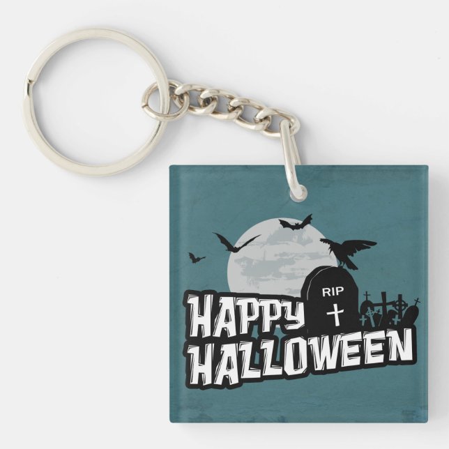Porte-clés Joyeux Halloween (Devant)