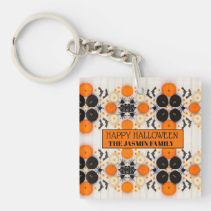 Porte-clés Joyeux Halloween Citrouille Orange