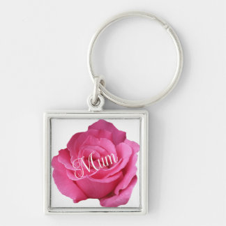 Porte-clés Joyeux jour de mère jolie rose rose floral élégant