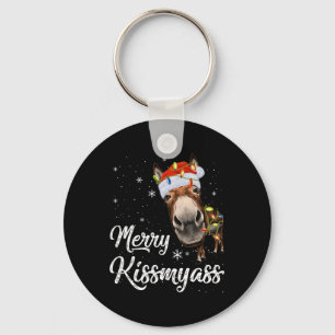 Porte-clés Joyeux Kissmy Donkey Sarcastique Noël Funny Pajama