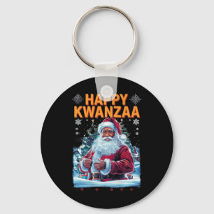 Porte-clés Joyeux Kwanzaa Joyeux Noël Africain Américain Hoi