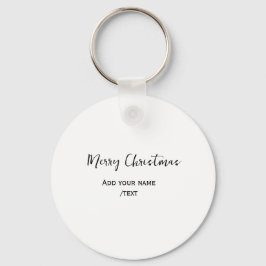 Porte-clés Joyeux Noël ajouter texte moderne simple