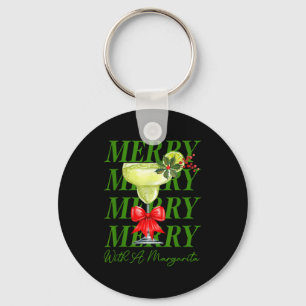 Porte-clés Joyeux Noël avec un verre de Margarita