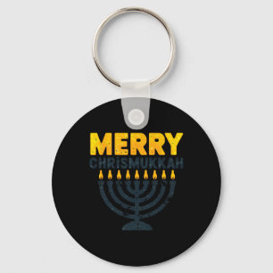 Porte-clés Joyeux Noël Chrismukkah Hanoukka Chanukiah Gif