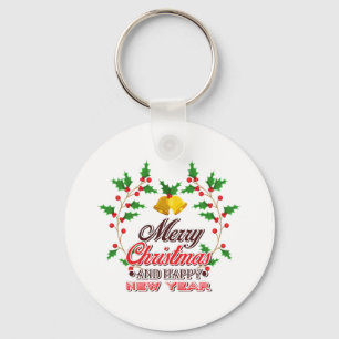 Porte-clés Joyeux Noël de notre famille, Bonne année