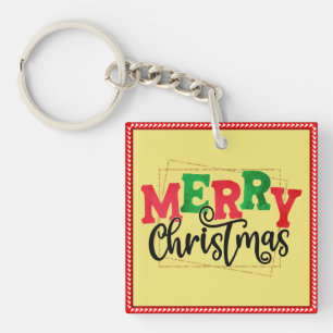 Porte-clés Joyeux Noël encadré-80716