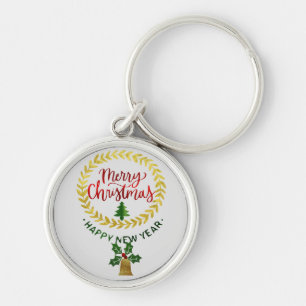 Porte-clés Joyeux Noël et bonne nouvelle année :