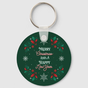 Porte-clés Joyeux Noël et un heureux Porte - clé du Nouvel An