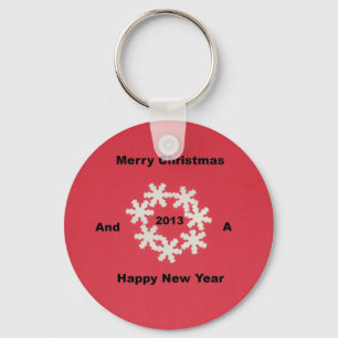 Porte-clés Joyeux Noël et un Joyeux Nouvel An 2013
