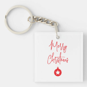 Porte-clés Joyeux Noël Famille Message Nouvel An