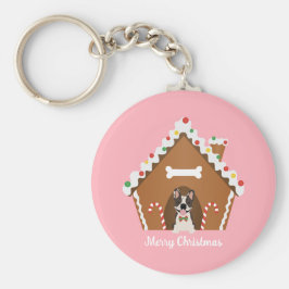 Porte-clés Joyeux Noël Gingerbread Maison de chien