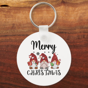 Porte-clés Joyeux Noël Gnomies Gnomes de Noël 