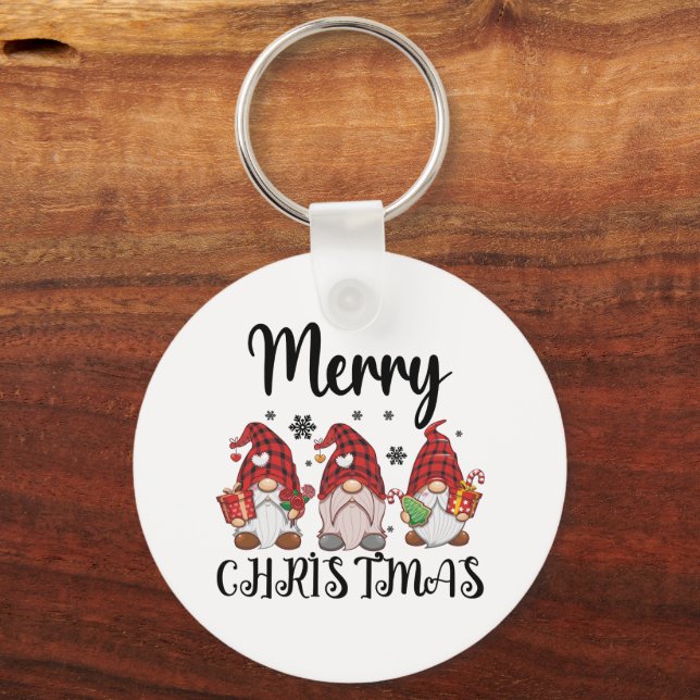 Porte-clés Joyeux Noël Gnomies Noël Gnomes (Recto)