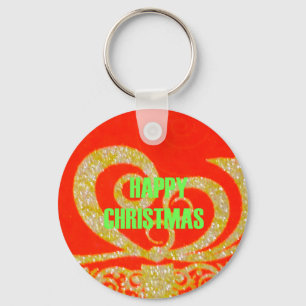 Porte-clés Joyeux Noël Golden Red Snowflex.jpg