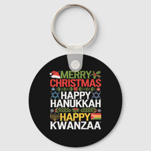 Porte-clés Joyeux Noël Joyeux Hanoukka Joyeux Kwanzaa 13