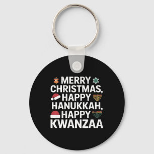Porte-clés Joyeux Noël Joyeux Hanoukka Joyeux Kwanzaa 15