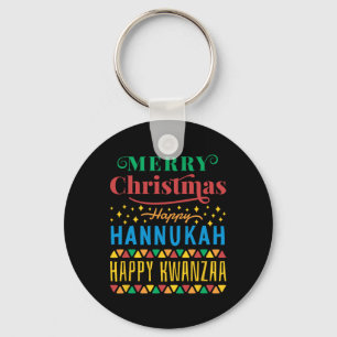 Porte-clés Joyeux Noël Joyeux Hanoukka Joyeux Kwanzaa 8
