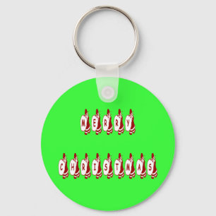 Porte-clés Joyeux Noël Père Noël Police