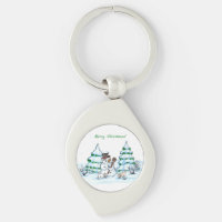 Joyeux Noël ! Snowman avec chat et chiot