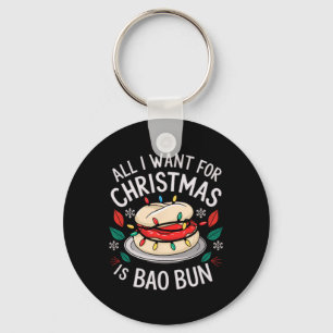 Porte-clés Joyeux Noël Tout Ce Que Je Veux Pour Noël Bao Bun