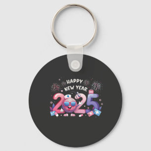 Porte-clés Joyeux Nouvel An 2025 Soins infirmiers Disco Ball 