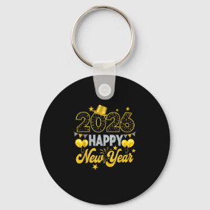 Porte-clés Joyeux Nouvel An 2026 Nouvel An Soirée