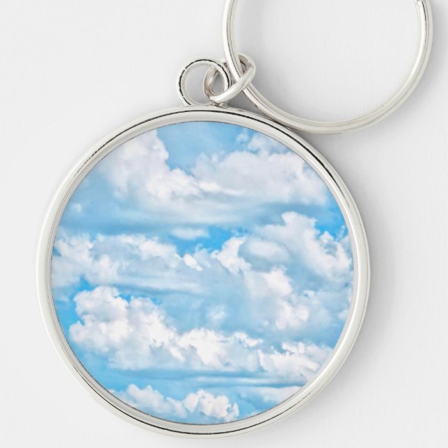 Porte-clés Joyeux nuages ensoleillés Paysage Arrière - plan (Devant)