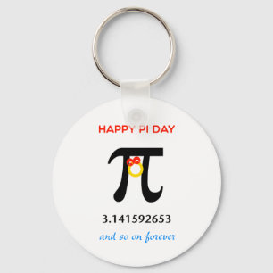 Porte-clés Joyeux Pi Day, So On and Forever