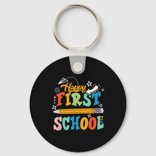 Porte-clés Joyeux premier jour d'école professeur élève enfan