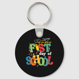 Porte-clés Joyeux premier jour d'école retour à l'école ensei