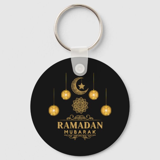 Porte-clés Joyeux Ramadan Kareem Et Aïd Moubarak 2023 Fête (Recto)