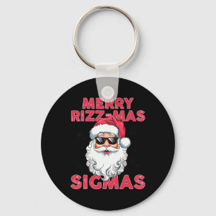 Porte-clés Joyeux Rizz Mas Sigmas Funny Père Noël