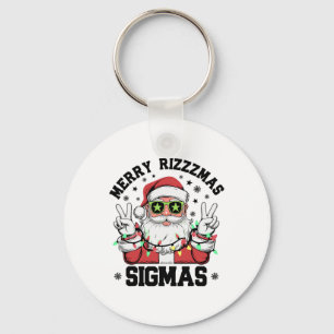 Porte-clés Joyeux Rizz Mas Sigmas Funny Père Noël