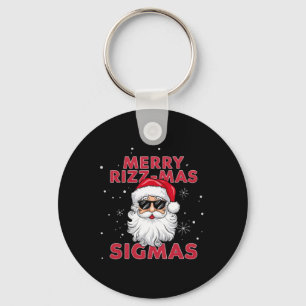 Porte-clés Joyeux Rizz Mas Sigmas Père Noël Noël