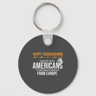 Porte-clés Joyeux Thanksgiving, Vérité amérindienne_ Amérique