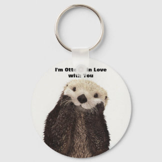 Porte-clés Joyeux Valentines Jour Funny Otter