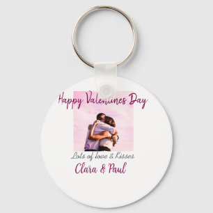 Porte-clés Joyeux Valentines jour moderne baisers amour ajout