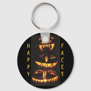 Porte-clés Joyeux visages Jack o'Lantern