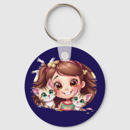 Porte-clés Joyful Moments with My Kitties