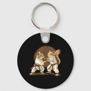 Porte-clés Judo Écureuil Kickboxing Taekwondo Kung Fu Arts Ma
