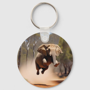 Porte-clés "Jumping Joy : Le saut des éléphants Animés"