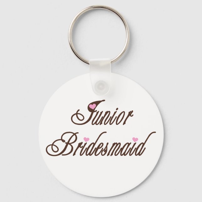 Porte-clés Junior Bridesmaid Classy Browns (Recto)