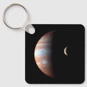 Porte-clés Jupiter Géante gazeuse et Io Lune galiléenne