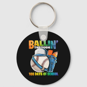 Porte-clés Jusqu'À 100 Jours De Baseball École Maternelle B